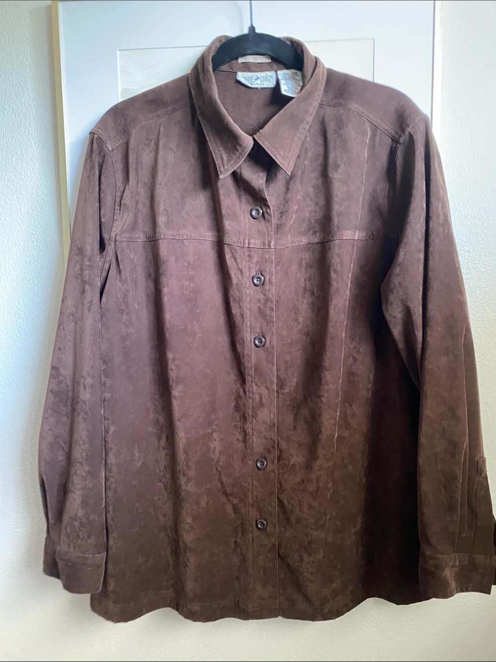 Vintage White Stag Brown Soft Button Down, Sz 20W (XL/XXL)